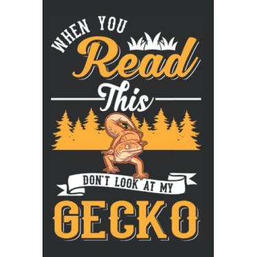 Imagem de Notebook With Gecko: Gecko Gift Leopard / 6x9 Inches / 120 graph Sites