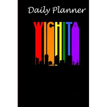 Imagem de Daily Planner - Wichita Kansas Downtown Rainbow Skyline LGBT Gay Pride: Daily planner, 6x9 inch, 136 pages - Birthday gift ideas for kids men women