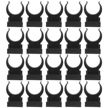 Imagem de Yardwe 20 peças de clipes ajustáveis para nivelador de armário, encaixes de rodapé, suportes de plástico para cozinha, prendedores de perna para móveis, armários, mesa