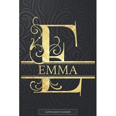 Imagem de Emma: Emma Name Planner, Calendar, Notebook,Journal, Golden Letter Design With The Name Emma