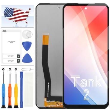 Imagem de Tela LCD para substituição de tela Unihertz Tank 2, para Unihertz Tank 2 8849 Display LCD Touch Digitalizador, kit de reparo completo com ferramentas (preto sem moldura)
