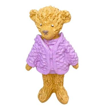 Imagem de 1 Urso Em Pé Ursinho em Resina Decoração Chá De Bebe Enfeite De Mesa -
