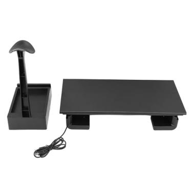 Imagem de Stand Riser Comprimento do Computador Stand Desk Shelf Riser Com Gaveta de Armazenamento Phone Stand Ponto de Fone de Ouvido USB Porta 4 Saída Este Riser para Conectividade a