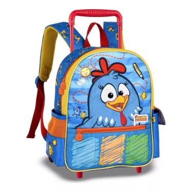 Imagem de Mochila C/ Rodas Galinha Pintadinha Personalizável Infantil - Clio Sty