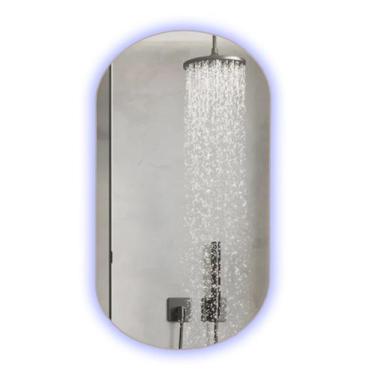 Imagem de Espelho Oval Led Sem Moldura 75x43 Cm - DIRETOO, BRANCO FRIO FONTE