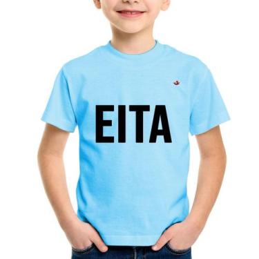 Imagem de Camiseta Infantil Eita - Foca na Moda, Azul bebê, 8