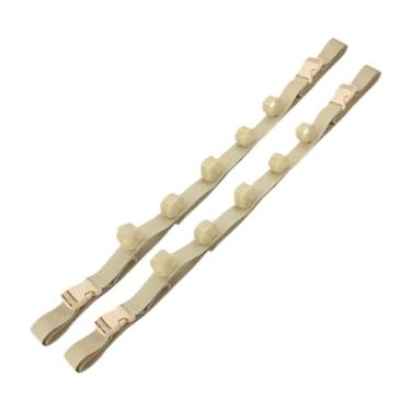 Imagem de Deevoka 2PCS Pesca Rodel Strap Belts Veículo Pesca Rodel de haste Portátil Ajustável 110cm - 155cm 5 Capacidade de haste para vagões, Cáqui