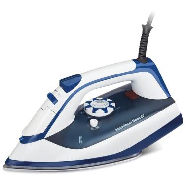 Imagem de Ferro de Passar a Vapor com Antigotejamento, 1500W, 110v, HAMILTON BEACH 14650, Azul