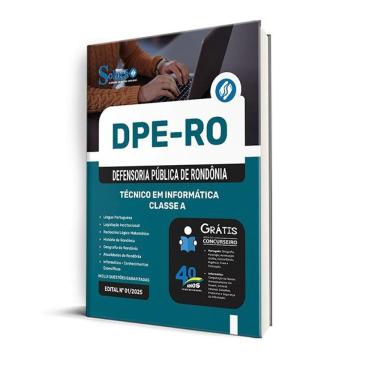 Imagem de Apostila Dpe Ro 2025 - Técnico Em Informática - Classe A