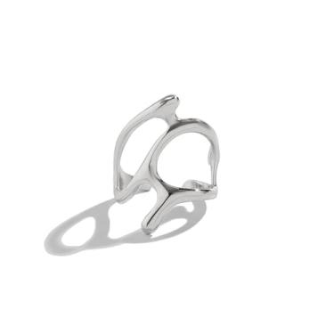 Imagem de NORLSO Anéis grossos estilo moderno anel de ouro 18 k para neta anéis empilháveis de ouro tendência minimalista anéis de amizade anel ajustável abertura, Não, Sem pedra preciosa