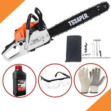 Imagem de Motosserra A Gasolina 52cc Sabre 20 Profissional T-SSAPER MG52CC com K