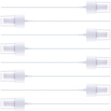 Imagem de BEIQIYA Tampa de frasco de spray de 8 peças, bocal de pulverização de névoa fina com tubo de imersão de 15 cm, substituição da bomba de pulverizador de gatilho para solução de limpeza de óleos