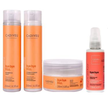 Imagem de Kit Cadiveu Bye Bye Frizz Sh + Cd 250ml + Mask 200ml + Leave 120ml