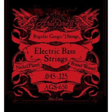 Imagem de Encordoamento Para Baixo 5 Cordas Escala .045 AGS650 Aria
