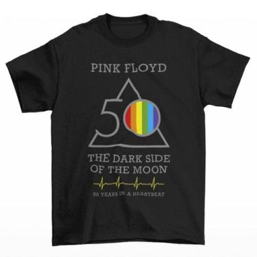Imagem de Camisa da Banda de Rock Pink Floyd The Dark Side Of The Moon. Unissex 