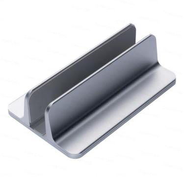 Imagem de Suporte para laptop Suporte vertical para laptop, suporte ajustável de alumínio para mesa para laptops de 13" a 17" Elevador para laptop