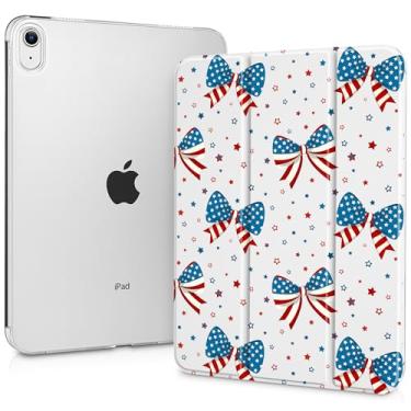 Imagem de Tuiklol Capa para iPad de 11 polegadas A16 2025 geração 11ª / iPad 11 polegadas 2022 10ª geração, suporte para lápis embutido com capa à prova de choque PC transparente capa traseira transparente