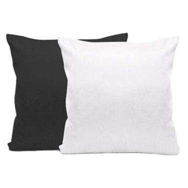 Imagem de Capa de almofada 40x40 preta e branca 25 unidades - MORGADO