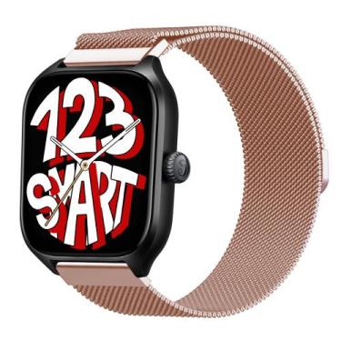 Imagem de Pulseira Milanese compatível com GTS4 A2168 / GTS 4 Mini A2176 - Gold 