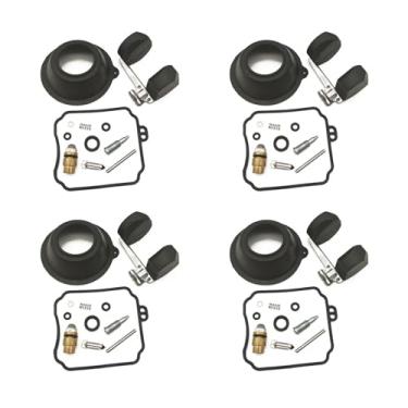 Imagem de Kit de reparo de carburador flutuante e junta de agulha flutuante de diafragma a vácuo para Yamaha XV250 Virago XVS650 V-Star XV XVS 250 650