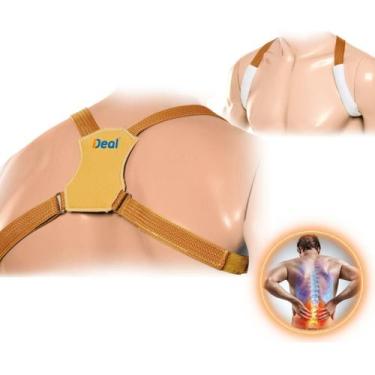 Imagem de Colete Corretor Postural Simples Alinha Coluna Tamanho Gg - Ideal Prod