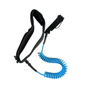 Imagem de menolana Surf Board Leash Surfing Leash Stay telescópica Stand Up Paddles Surfboard Rope para barco de borracha Shortboard, Azul