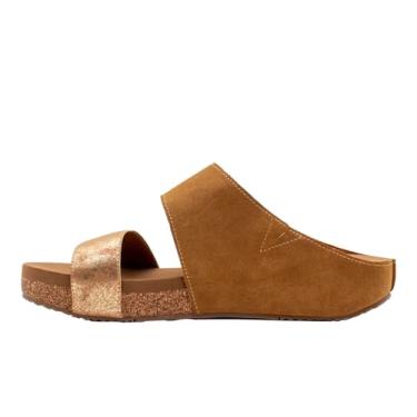 Imagem de VOLATILE Sandália Anabela de Fogueira Masculina, Conhaque, 8