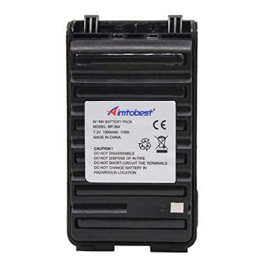 Imagem de Bateria BP264 BP-264 1500mAh Ni-MH compatível com ICOM IC-T70A IC-F4001 IC-F4003 IC-F3001 IC-V80 IC-U80 IC-F3101D IC-F3103D IC-F4101D IC-F41D 103D BPF 265 BP-265 com clipe de cinto