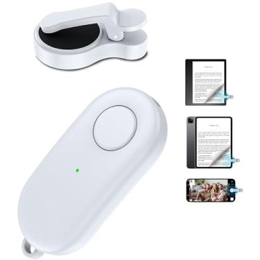 Imagem de Virador de página de controle remoto para Kindle Paperwhite Oasis Kobo eReaders, Kindle Clicker Page Turner Acessórios para iPhone, iPad, tablets Android, leitura de romances, gravação de vídeo e