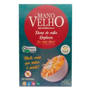 Imagem de Cereal de Flocos de Milho Orgânico Sem Açúcar Mano Velho 200g
