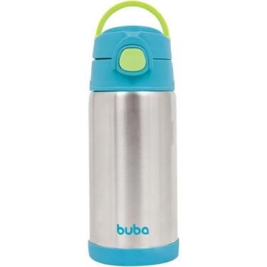 Imagem de Garrafa termica buba parede dupla azul 400ml bico silicone antivazamen