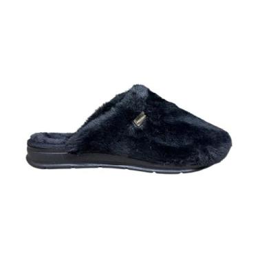 Imagem de Pantufa feminina pegada adulto slip lã original, Preto, 37