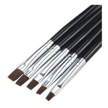 Imagem de 10Pincel N4 Unha Gel Uv L Acrigel Fibra Porcelana Profission