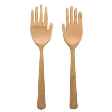 Imagem de Pegador De Saladas Mãozinhas De Bambu - Oikos