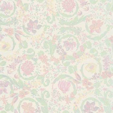 Imagem de Papel De Parede Versace V Floral Creme 387062
