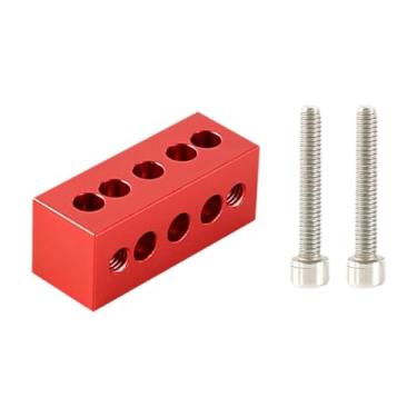 Imagem de FVDPWYE Blocos de Elevação de Anel Refrator de Telescópio em Liga de Alumínio, Anti-riscos, Acessório Portátil Resistente, Red 50mm