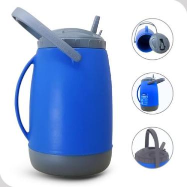 Imagem de Garrafa Isotermica Liquidos Frios 2,5L Azul Termica Tereré - Soprano, 