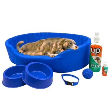 Imagem de Kit Cama Europa Pet Grande Educador Xixi Sim/Não para Cachorro (Azul)