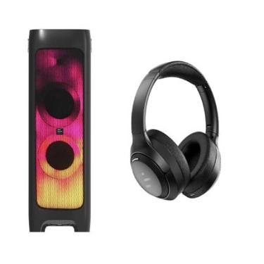 Imagem de Caixa de Som Torre Flamebox DJ 5000W RMS Pulse + Headphone - SP512KA SP512KA