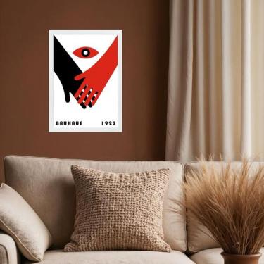 Imagem de Quadro Decorativo Bauhaus - De Mãos Dadas 33x24cm - Quadros On-line, M