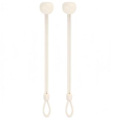 Imagem de Peças de reposição para persiana com amarração, resistência ao clima, mesmo tamanho do original, compatível com persiana externa Coolaroo, persianas externas (Begie 2 peças)