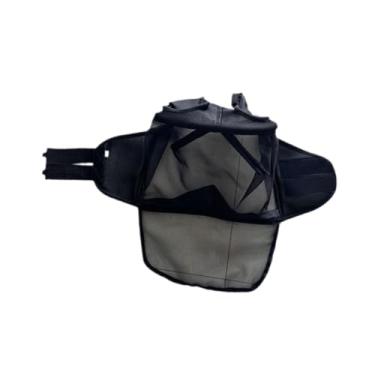 Imagem de UGPLM Máscara de mosca de cavalo equestre respirável, fácil de instalar, resistente ao desgaste, nariz longo com orelhas, capa protetora, suprimentos