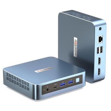 Imagem de Mini PC PELADN Intel Twin Lake N150 (N100 atualizado), DDR4 de 8 GB/SSD de 256 GB, Tipo-C/Dual HD, Mini Computador de Mesa, Wi-Fi 5 4K/60 Hz, tela tripla, USB 3.2/BT 4.2, para empresas e casa