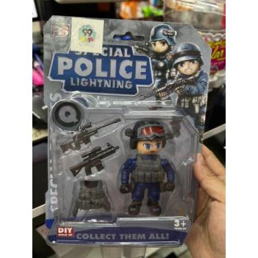 Imagem de Boneco Action Figure Soldado Policial Swat Militar - princesa