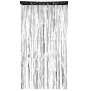 Imagem de 1 painel de cortinas frisadas 99 x 200 cm cortina decorativa com contas para porta divisória de sala cortina cortina cortina mosca cortina mosca cortina para janela de porta casa