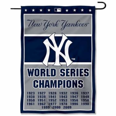 Imagem de WinCraft New York Yankees 27-Time World Series Champions Double Sided Garden Flag