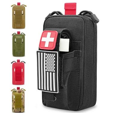 Imagem de Bolsa Ifak - Bolsa Molle Ifak Rip Away, bolsa médica tática, bolsa de primeiros socorros EMT Rip-Away Kit IfakTrauma bolsa de sobrevivência para carregar todos os dias para mochila cinto caminhadas ao