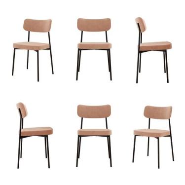 Imagem de Kit com 6 Cadeiras para Sala de Jantar Mona Yescasa