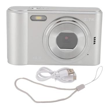 Imagem de Câmera digital para adolescentes crianças 2,7k 48MP HD 2,4 polegadas Tela colorida 8x Câmera compacta de zoom digital para vídeo fotográfico