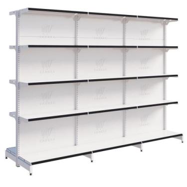 Imagem de Gôndola Para Mercados Centro 1 Inicial E 2 Continuações 1,70m Fit Amap